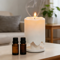 Nouveau diffuseur d'arômes électrique sans flamme à LED pour chambre à coucher, désodorisant décoratif sans eau, bougies parfumées pour la maison