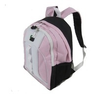 Oxford Material Kids School Sac à dos Sac unisexe de couleur rose avec fermeture à glissière et doublure en polyester Style tendance