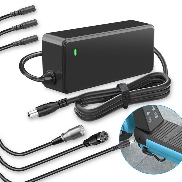 54.6v 2a Electric Scooter Bike Battery Charger for 48V 13S Lithium Battery Pack