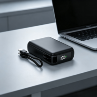 Nouveau produit tendance, batterie externe OEM 10000mAh avec câble Type-C, batterie externe portable à charge rapide 22,5W pour téléphones