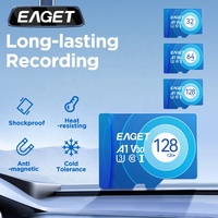 EAGET tarjeta Mini SD 32GB 64GB 128GB 126GB Clase 10 TF tarjeta para Samsung Android Teléfono Móvil Cámara SD funda tableta tarjeta de memoria