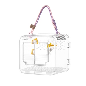 Modern Eco-Friendly Small Animal Carrier Cage Breathable <strong>Transport</strong> Crate <strong>for</strong> Gerbils Mice <strong>Ferret</strong> Green - Product Image 5