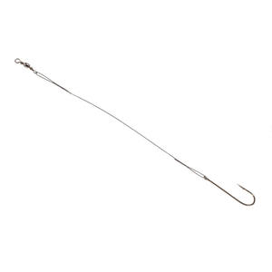 Anzuelo de pesca para pez cinta, pesca marina, alambre de acero al carbono de 15 cm con aparejo giratorio en forma de ocho - Product Image 1