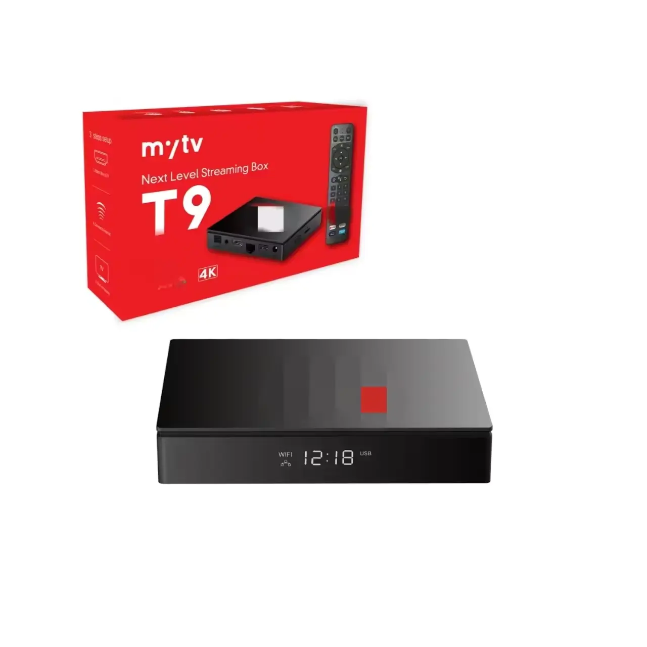 جهاز IPTV الذكي يعمل بنظام الأندرويد 11.0 جهاز تي في بوكس جهاز تي في بوكس MYTV T9 جهاز بث تدفقي Mytv smarters3 مشغل S905W2 جهاز 4K
