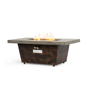 Brasero à gaz propane en métal durable pour intérieur/extérieur avec bol en acier, design carré assemblé pour table, 50000 BTU, écologique - Product Image 2