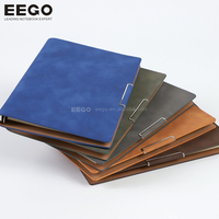 Carnet A5 en cuir de luxe pour bureau, avec couverture souple, reliure à anneaux, personnalisable, réutilisable, pour agenda professionnel