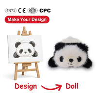 Jouets en peluche personnalisés, rembourrés de coton PP doux, poupée en peluche avec broderie personnalisée, cadeau d'anniversaire pour enfants, capybara personnalisé en maille