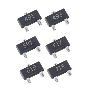 Transistor de puissance en silicium FMMT458/FMMT491/FMMT493/FMMT558/FMMT591/FMMT593//415/417/617/618/619/717/718/720TA SOT23, 10 pièces - Product Image 1