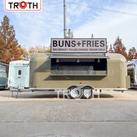 Remorques de restauration de luxe Truth, camion à hot-dogs, camion à barbecue, camion à pizza, remorque de restauration mobile avec cuisine complète