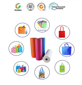 Tela no tejida lavable personalizada 100% PP polietileno Spunbond tela no tejida en rollo para compras bolsa de transporte tela no tejida - Product Image 6