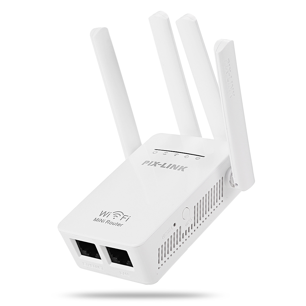 Pix-Link Fabriek Mini Wifi Extender Signaalversterker 802.11n Wifi Booster Outdoor 1200 300Mbps Repeater Witte Wi Fi Repeater 2.4G