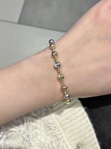 Xinfly - Pulsera de Cadena con Cuentas de Oro Amarillo de 18K, Diseño Moderno y Elegante para Mujer, Joyería Fina al por Mayor - Product Image 5