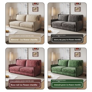 Canapé-<span class=keywords><strong>lit</strong></span> multifonctionnel à double usage, mobilier d'hôtel, canapé-<span class=keywords><strong>lit</strong></span> pliable en tissu avec dossier haut et matelas, structure en métal - Product Image 3