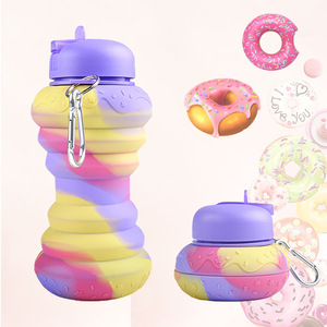 Silicone <b>Sports</b> Water <b>Bottle</b> Creative Silicone Cup Can Be Folded Outdoor <b>Sports</b> Goods Portable Kettle Travel Water <b>Bottle</b> - Product Image 3