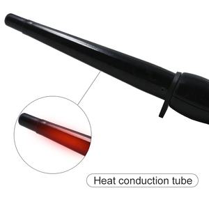 <span class=keywords><strong>Professionnel</strong></span> Tube Unique En Céramique Glaçure Poire Fleur LCD Électrique <span class=keywords><strong>Conique</strong></span> Cheveux <span class=keywords><strong>Fer</strong></span> <span class=keywords><strong>À</strong></span> Friser PTC Personnalisable pour La Maison Hôtel Utilisation - Product Image 5