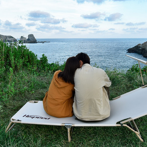 HISPEED <span class=keywords><strong>Lit</strong></span> de camping pliant simple en métal <span class=keywords><strong>Lit</strong></span> de couchage extérieur de luxe portable pour adultes sur la plage ou au camp Article en vente - Product Image 6