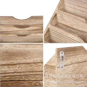 Cross-border wooden desktop <b>storage</b> rack for documents and <b>files</b>, office desktop/desk organizer box/<b>file</b> holder - Product Image 5
