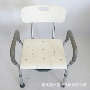 Shower <b>Chair</b> Aluminum Alloy White 52x40cm With Non Slip <b>Pads</b> For Elderly And Disabled Bathing Support - Product Image 4