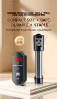 Calentador de Acuario Mini Sumergible IP68 Impermeable 50W con Sensor de Nivel de Agua y Apagado Automático para Agua Salada
