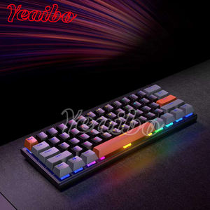 Lumière transparente minuscule th66 blanc 630 voix sur usb charge unikorn sous bureau échangeable sublimation esprit du clavier de jeu - Product Image 3