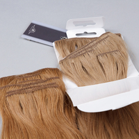 Extensions de cheveux brésiliennes Remy à clipser, double trame, sans couture, ombrées, en cheveux humains vierges de qualité supérieure, vente en gros