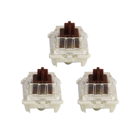 Interrupteur tactile GATERON G Pro 3 broches 5 broches Marron RGB pré-lubrifié 12V, échange à chaud, personnalisable pour clavier mécanique de jeu