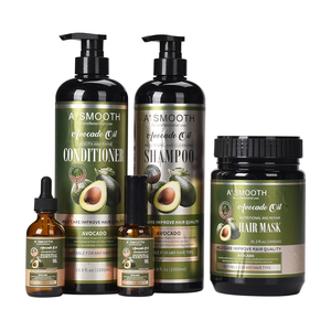 Juego de champú y acondicionador de aceite de aguacate reparador <span class=keywords><strong>hidratante</strong></span> sin sulfatos con logotipo de marca personalizado OEM a precio de venta al por mayor <span class=keywords><strong>para</strong></span> peluquería - Product Image 1