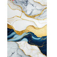 Décoration de construction nouvelle galaxie brillante Design Board1220 * 2440mm UV impression 3D panneau mural en marbre PVC