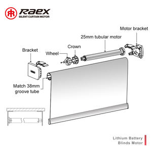 Motore Elettrico Intelligente per Tende e <span class=keywords><strong>Tapparelle</strong></span> 25mm 2600mAh Tuya, Motore per Tende <span class=keywords><strong>a</strong></span> <span class=keywords><strong>Batteria</strong></span> KNX, Design Moderno Raex TQL25-E per <span class=keywords><strong>Tapparelle</strong></span> Avvolgibili - Product Image 2