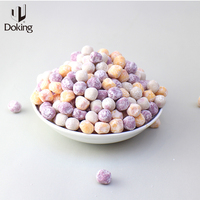 Doking 500G Teh Susu dan Bahan Makanan Penutup, Buatan Tangan Ubi Jalar Ungu Ubi Jalar dan Talas Campur Tiga Warna Bola Talas
