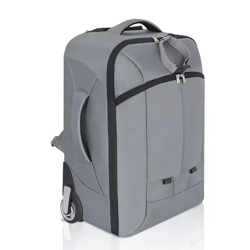 Professional Nylon Trolley Large Camera Bag Waterproof Outdoor Photography Camera Laptop Backpack Rolling Camera Bag