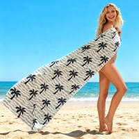 Serviette de plage d'été en microfibre grande taille, séchage rapide, sans sable, avec logo personnalisé pour voyage, piscine, camping, gym, serviette de sport à séchage rapide