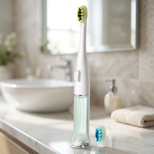 Cepillo de Dientes Eléctrico SonicPump con Batería, Bomba Integrada para Enjuague Bucal, Resistente al Agua IPX5, Cerdas Suaves, Tecnología Sónica - Product Image 6
