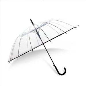 Sombrillas Transparentes Rectas de Buena Calidad, Sombrilla de PVC de 16K para Exteriores - Product Image 1