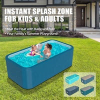 Piscine gonflable en PVC Drop Stitch pour enfants, portable, extérieure, taille personnalisée, logo OEM ODM, vente en gros DWF 4x2m 5x3m 6x3m