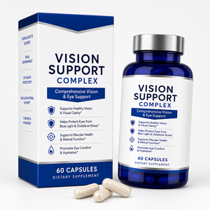 Suplemento Premium para la Vista con Extracto <span class=keywords><strong>de</strong></span> Arándano, Zinc y Vitamina A, 60 Cápsulas, Marca Privada OEM - Product Image 1
