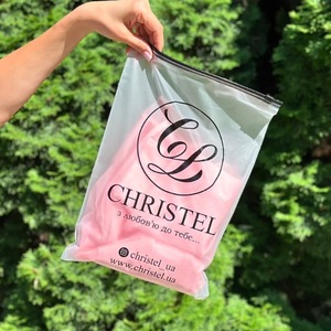 Custom Printed Logo T Shirt Plastic Zip <b>Lock</b> <b>Bag</b> Resealable Matte Frosted Zipper <b>Bags</b> for Clothing Packaging - Product Image 3