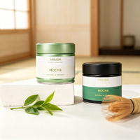Boîte à café en fer blanc personnalisable, vert, qualité alimentaire FDA, 30-100g, boîte métallique scellée pour sucre en cube, poudre de matcha, haricots en vrac