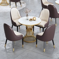 HUALIN Ensemble table et chaises de style moderne pour hôtel, café, bar, restaurant, table à manger commerciale personnalisée