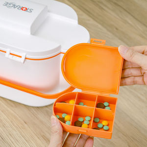 Gran oferta, caja de primeros auxilios familiar, caja de medicinas, organizador separado con bandeja removedora, contenedor de almacenamiento de plástico multifunción - Product Image 4