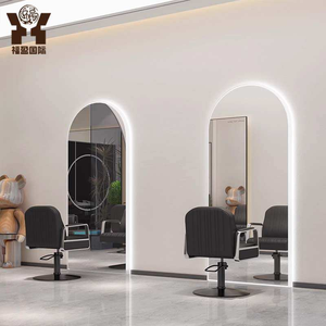 Mesa de Espejo para Salón de Belleza con Marco de Acrílico y Vidrio, Espejo Unidireccional con Luz LED, <span class=keywords><strong>Mejor</strong></span> Precio - Product Image 2