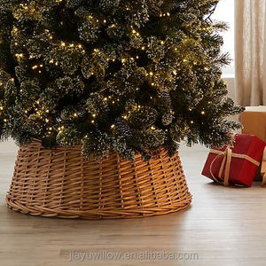 JY Wholesale Rattan Wicker Willow <strong>Christmas</strong> <strong>Tree</strong> <strong>Stand</strong> and Accessories Including Skirt Collar - Product Image 4