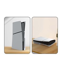 Base de support acrylique transparente horizontale pour console mince PS5 nouveaux accessoires de jeu avec support de stockage