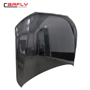 Para Audi A4 S4 B8 Panel de capó original Estilo OEM con capo de fibra de carbono - Product Image 5