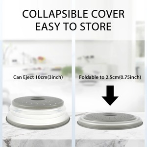 Cubierta Antisalpicaduras para Microondas de 10.5 Pulgadas, Plegable con Asa, Multifuncional, Libre de BPA, Apta para Lavavajillas - Product Image 2
