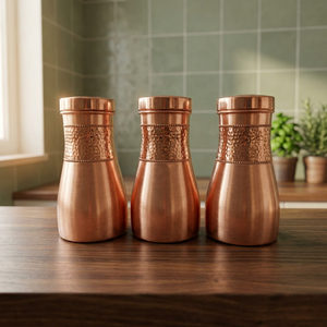 Ollas de Cobre 100% con Diseño de Textura Martillada, Botella de Cobre Antigua Personalizable, Ollas de Cobre a Prueba de Fugas y Resistentes al Óxido, Precio al por Mayor - Product Image 1
