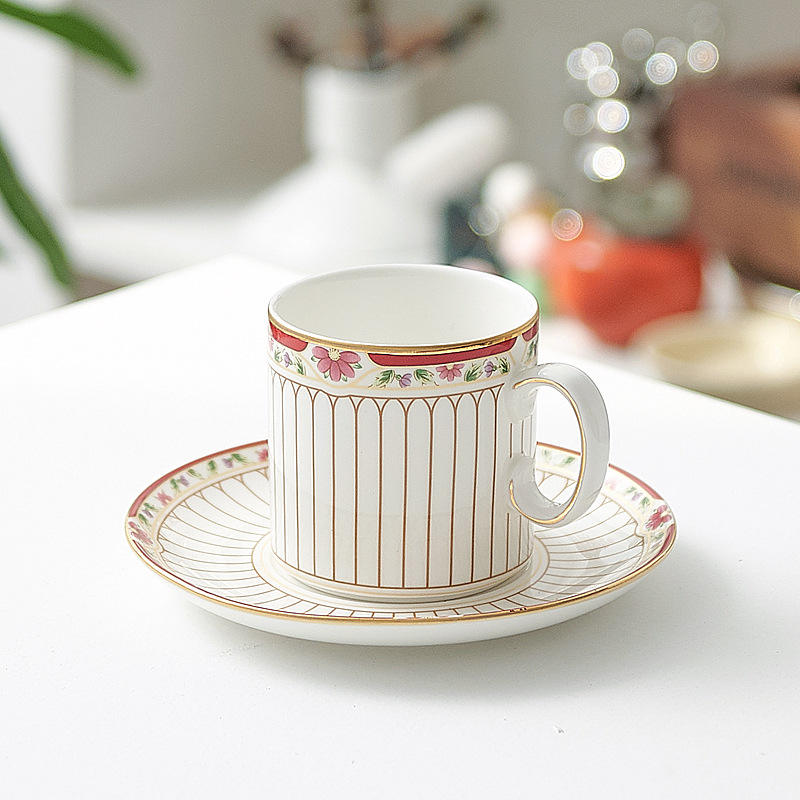 Straight top full gold handle with red stripes