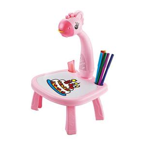 Table de Dessin et de Peinture Éducative pour Enfants avec Projection, Table à Gribouiller Flexible et Rotative en Plastique - Product Image 5