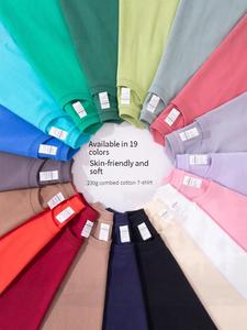 <span class=keywords><strong>T</strong></span>-Shirt in bianco 230gsm in puro cotone all'ingrosso per ordini all'ingrosso fornitore di uniformi aziendali maglietta corta da uomo <span class=keywords><strong>t</strong></span>-Shirt personalizzata - Product Image 3