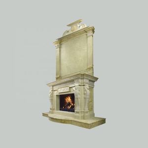 Porte-manteau en marbre, étagère pour foyer, granit Double marron - Product Image 4